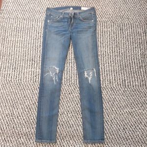 Rag & Bone skinny ripped jeans, size 26, Great condition